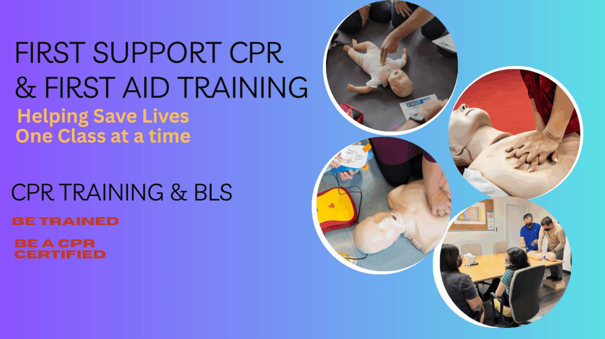 First Support CPR and First Aid Training